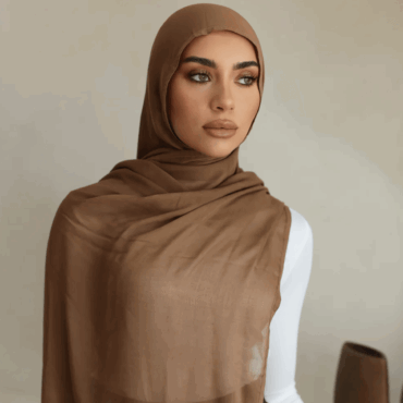 Luxe Double Stitch Hijab - Cinnamon
